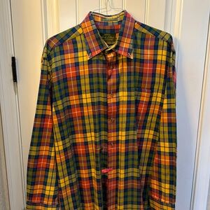 Orvis Signature Collection Flannel Shirt Men’s XL 80% Cotton / 20% Wool